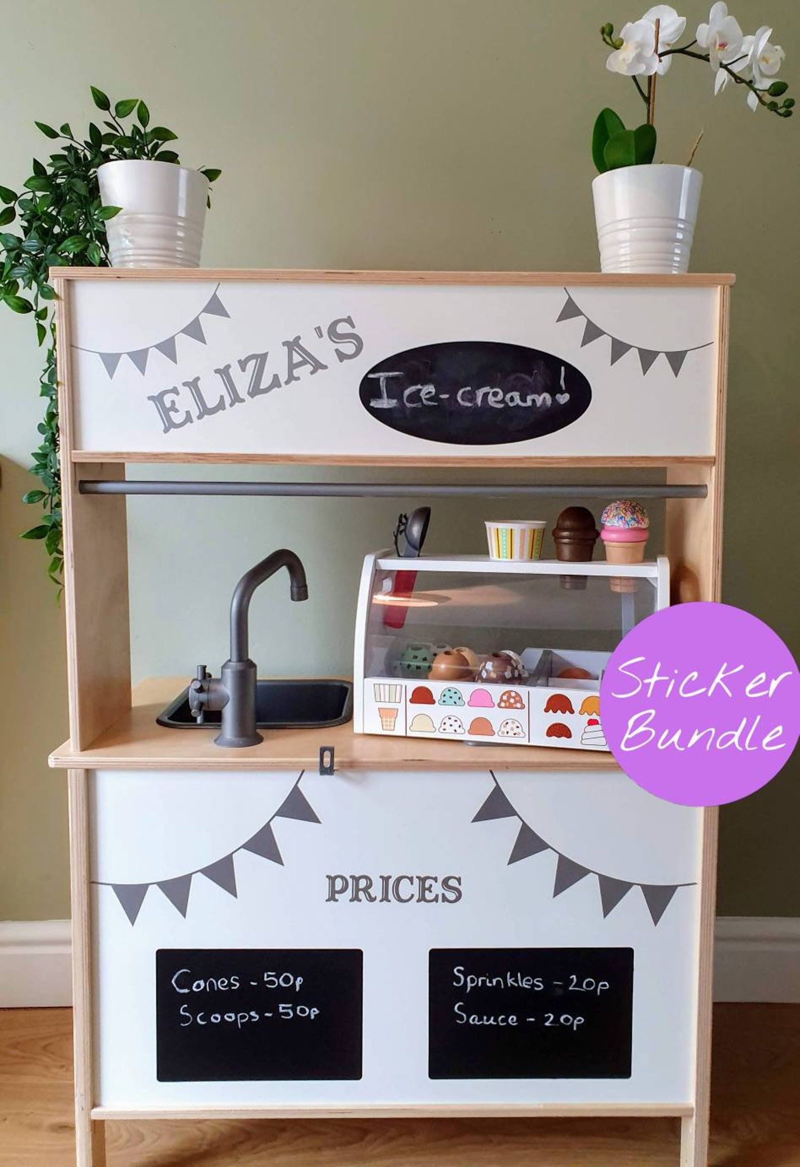 Play Kitchen STICKER Decals Custom Pack Bundle for Back Turn Etsy UK