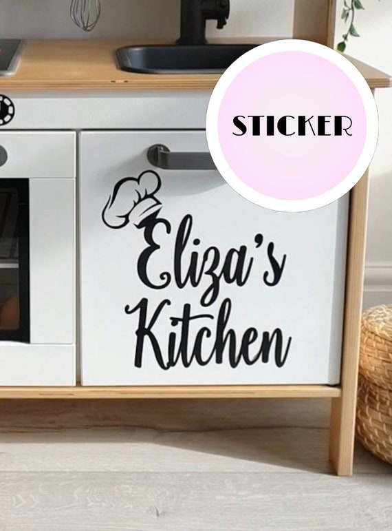 Personalised Toy Play Kitchen Duktig Cupboard Door Vinyl - Stickers For Kitchen Cabinet Doors Personalised Toy Play Kitchen Duktig Cupboard Door Vinyl - Stickers For Kitchen Cabinet Doors