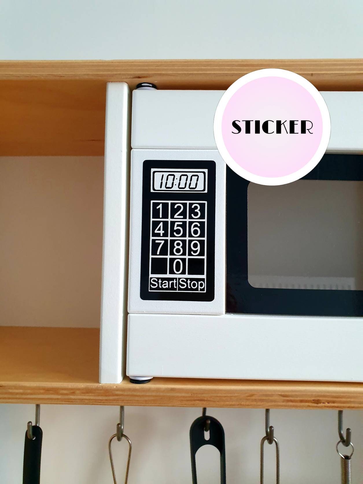 IKEA Play Kitchen Microwave Sticker Decal Ikea Toy Control Panel