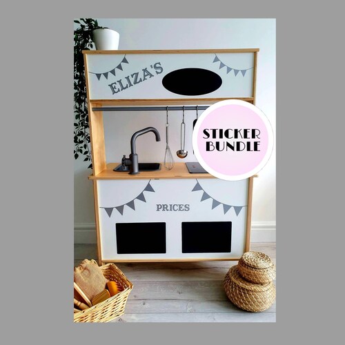 Complete Set of Stickers / Decals for IKEA DUKTIG Play Kitchen Etsy