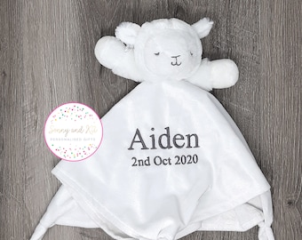 lamb baby comforter