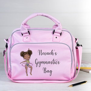 Personalisierter Turnbeutel - Schwarz, Braun, POC Turner - Individueller Name - Perfektes Geschenk für aktive Kinder