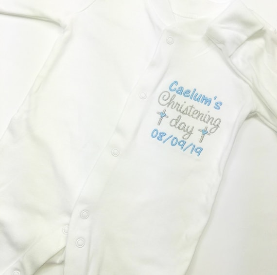 christening sleepsuit