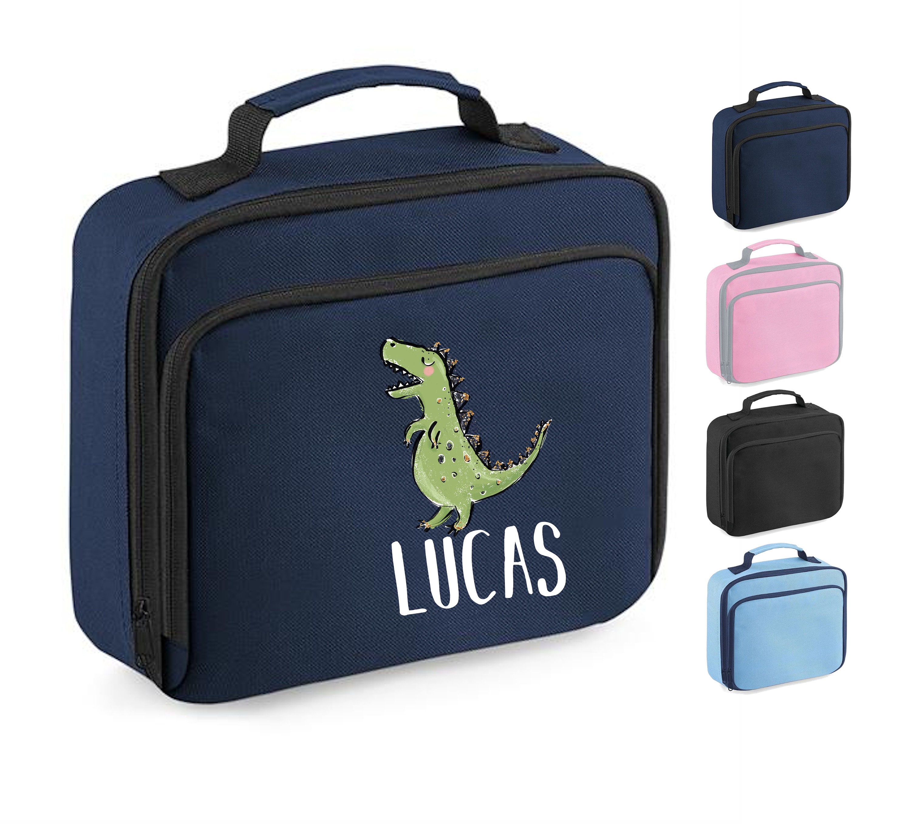 Blue Dino Lunch Box