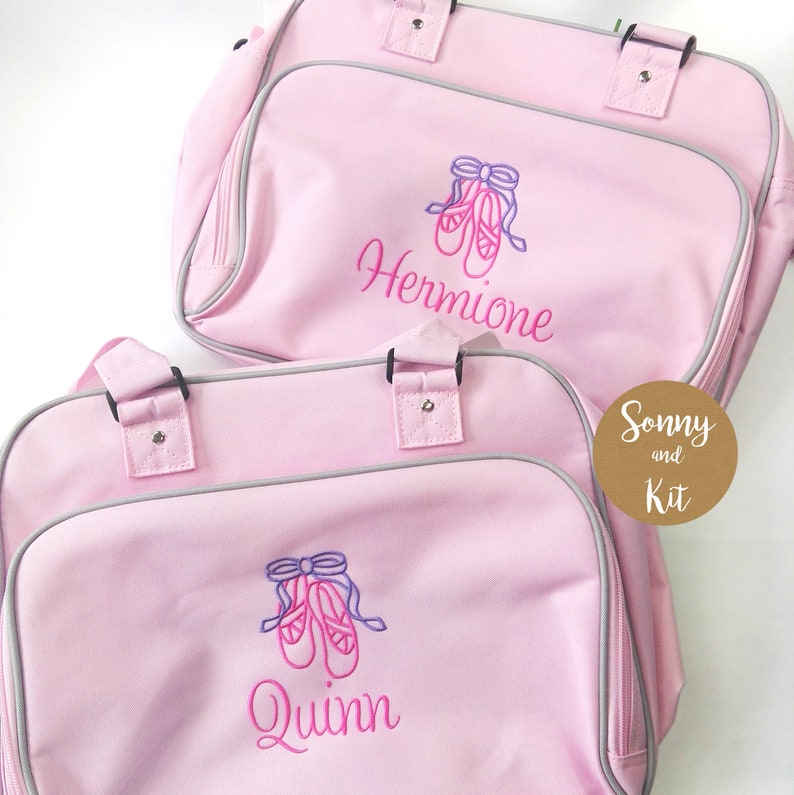 Gepersonaliseerde Pink Junior Ballet Danstas afbeelding 2