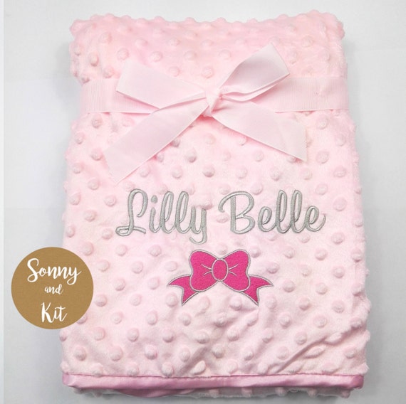 personalised fluffy baby blankets