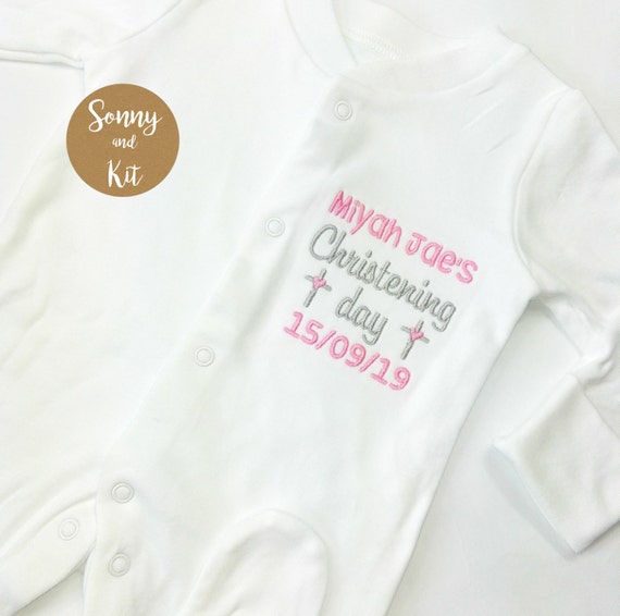 christening sleepsuit