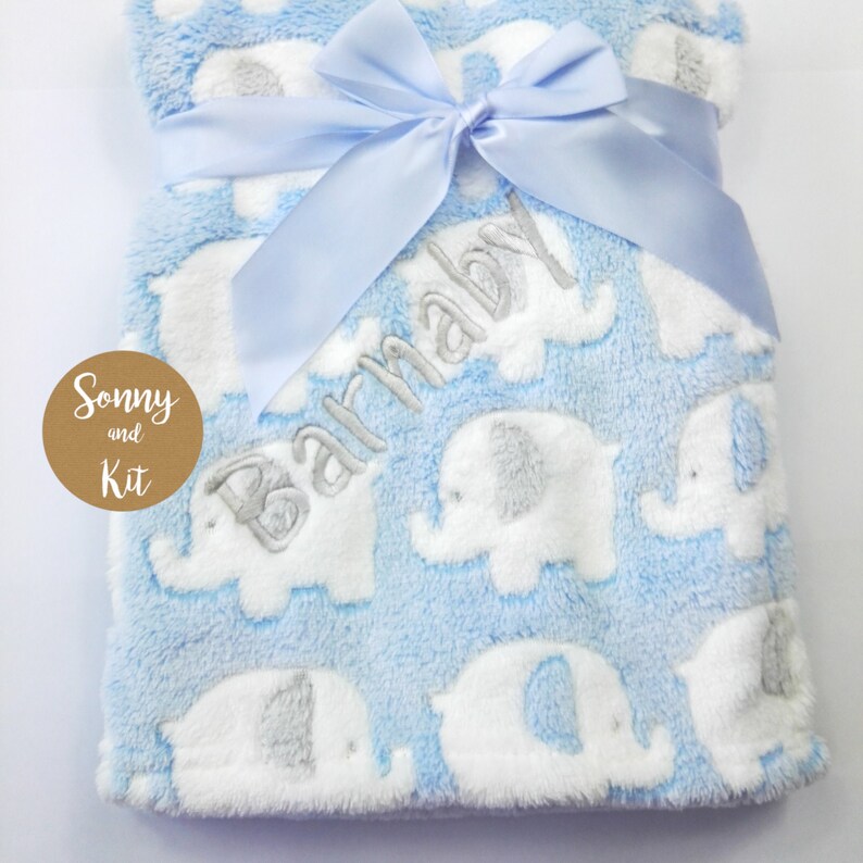 etsy personalised baby blanket