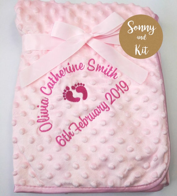 personalised blanket baby girl