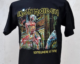 Iron Maiden Shirt Somewhere in Time - Somewhere Back in Time Tour