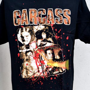 Carcass Shirt Necrotism Licensed JSR Merch SRSX Death Metal Band