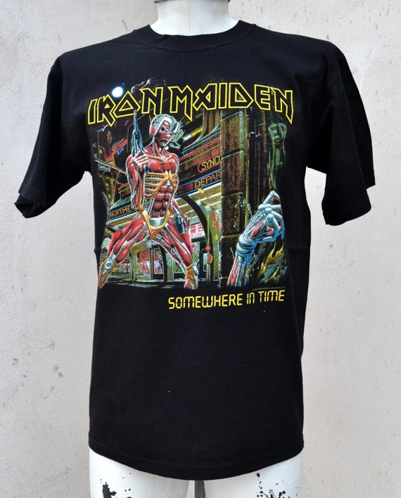 Iron Maiden Shirt Somewhere in Time - Somewhere Back in Time Tour