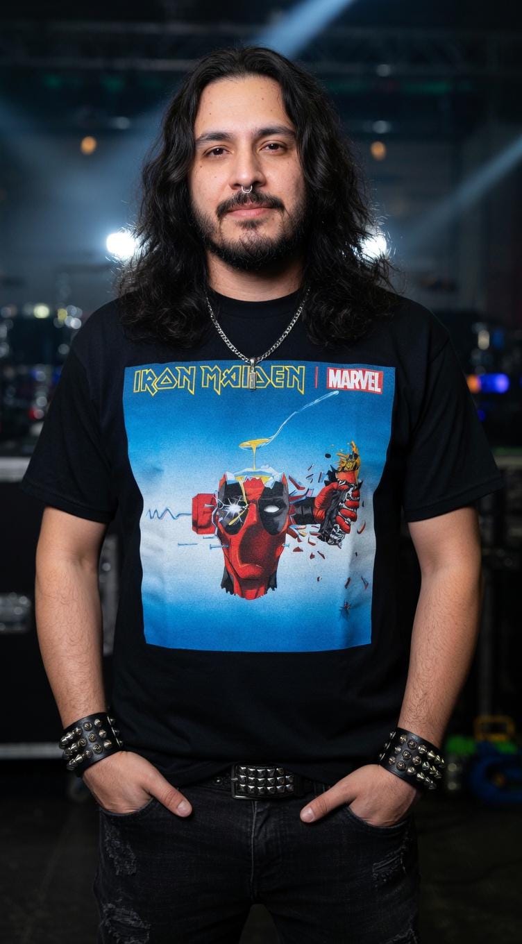 Iron Maiden X Marvel Shirt Deadpool X Can I Play With Madness