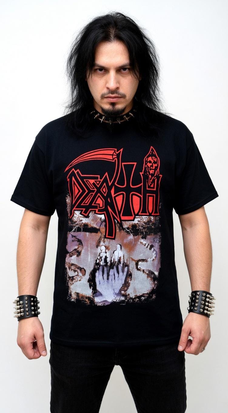 Death Shirt Symbolic 2006 VTG NWOT Licensed JSR Death Metal Death