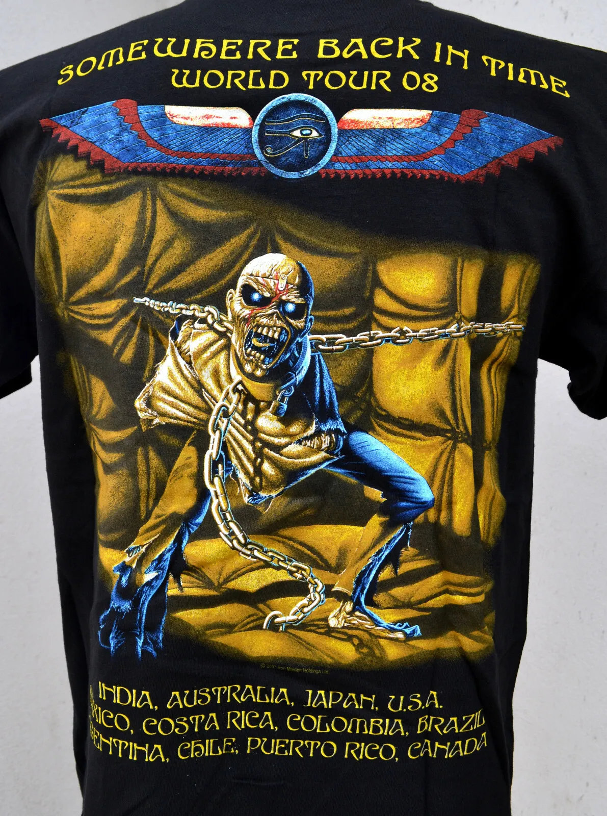 Iron Maiden Shirt the Trooper Somewhere Back in Time Tour 2008 NEW