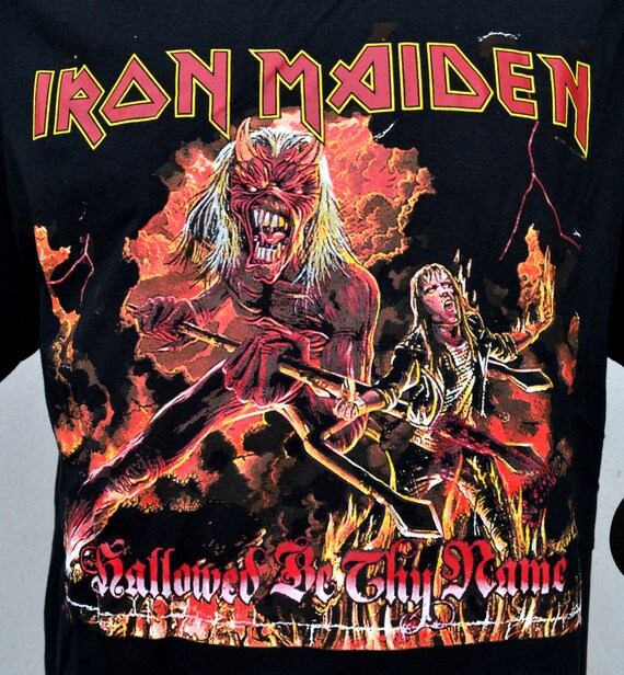 Iron Maiden Shirt Hallowed Be Thy Name Licensed Merch SRSX