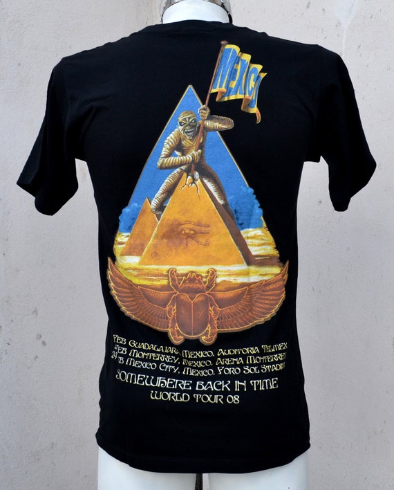 Iron Maiden Shirt Somewhere Back in Time 2008 Mexico Limited With