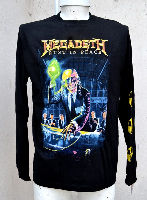 Megadeth Shirt Rust in Peace Long Sleeve Licensed Merchandise SRSX