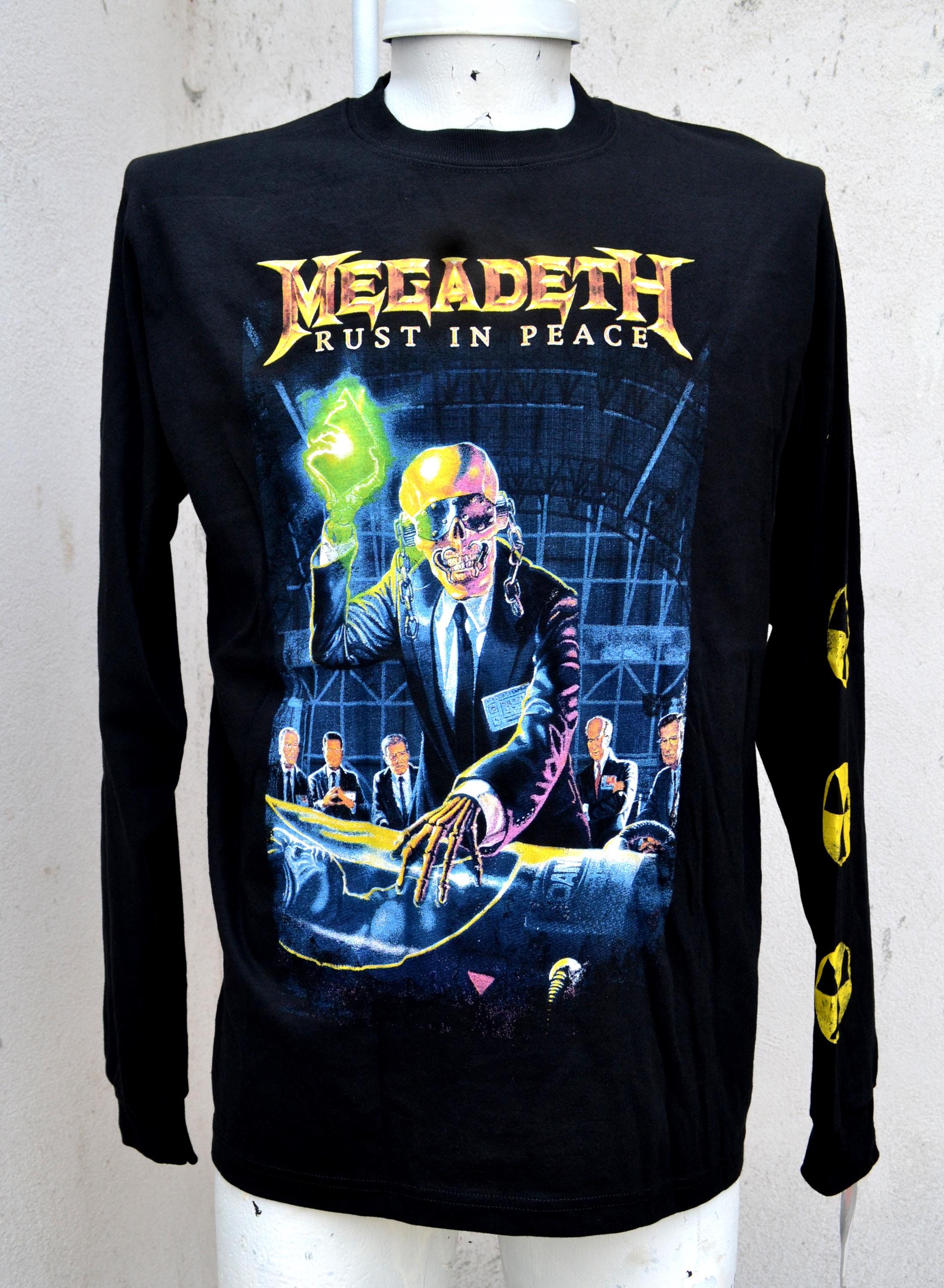 Megadeth Shirt Rust in Peace Long Sleeve Licensed Merchandise SRSX