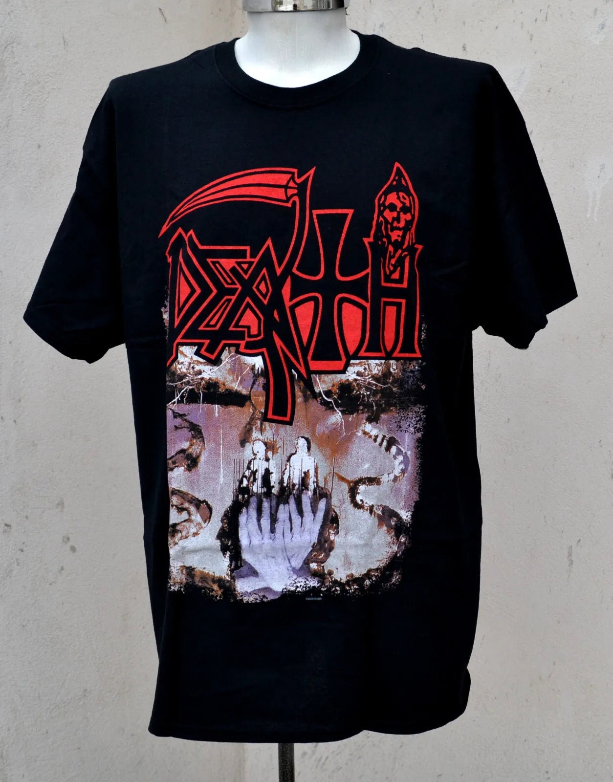 【レア】Death 「Symbolic」 Tシャツ メンバー サイン入 Lサイズ Death 「Symbolic」 Tシャツメンバーサイン入りLサイズ