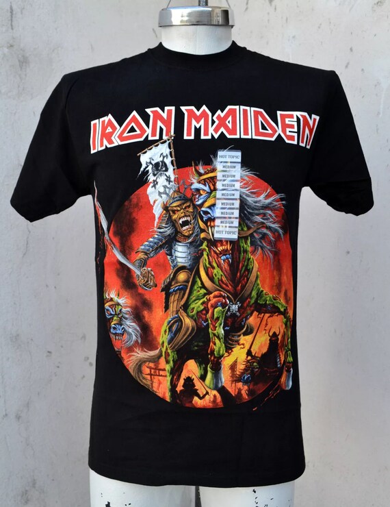Iron Maiden Senjutsu Graphic Black T-Shirt Eddie Samurai Iron Maiden Senjutsu Graphic Black T-Shirt Eddie Samurai