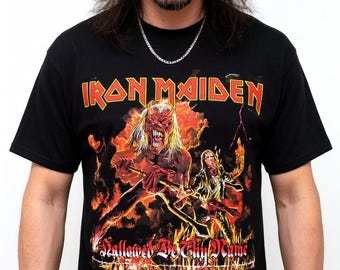 Iron Maiden Shirt Hallowed Be Thy Name Licensed Merch SRSX - Etsy