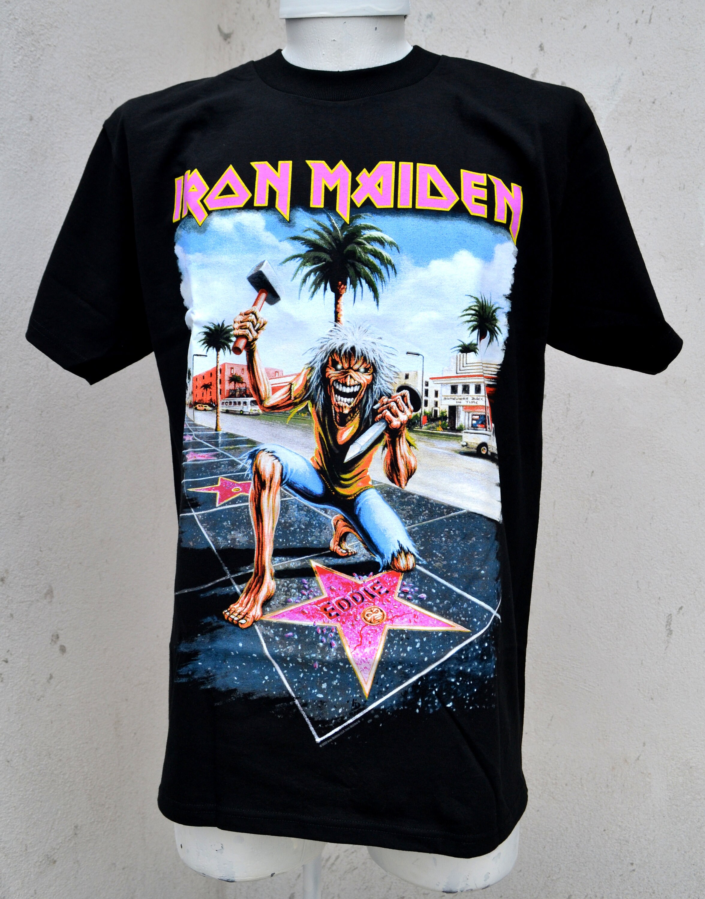 iron maiden tシャツ 2008 Lサイズ　SHOOT メタルTシャツ_IRON MAIDENアイアンメイデン_2008年来日ツアー