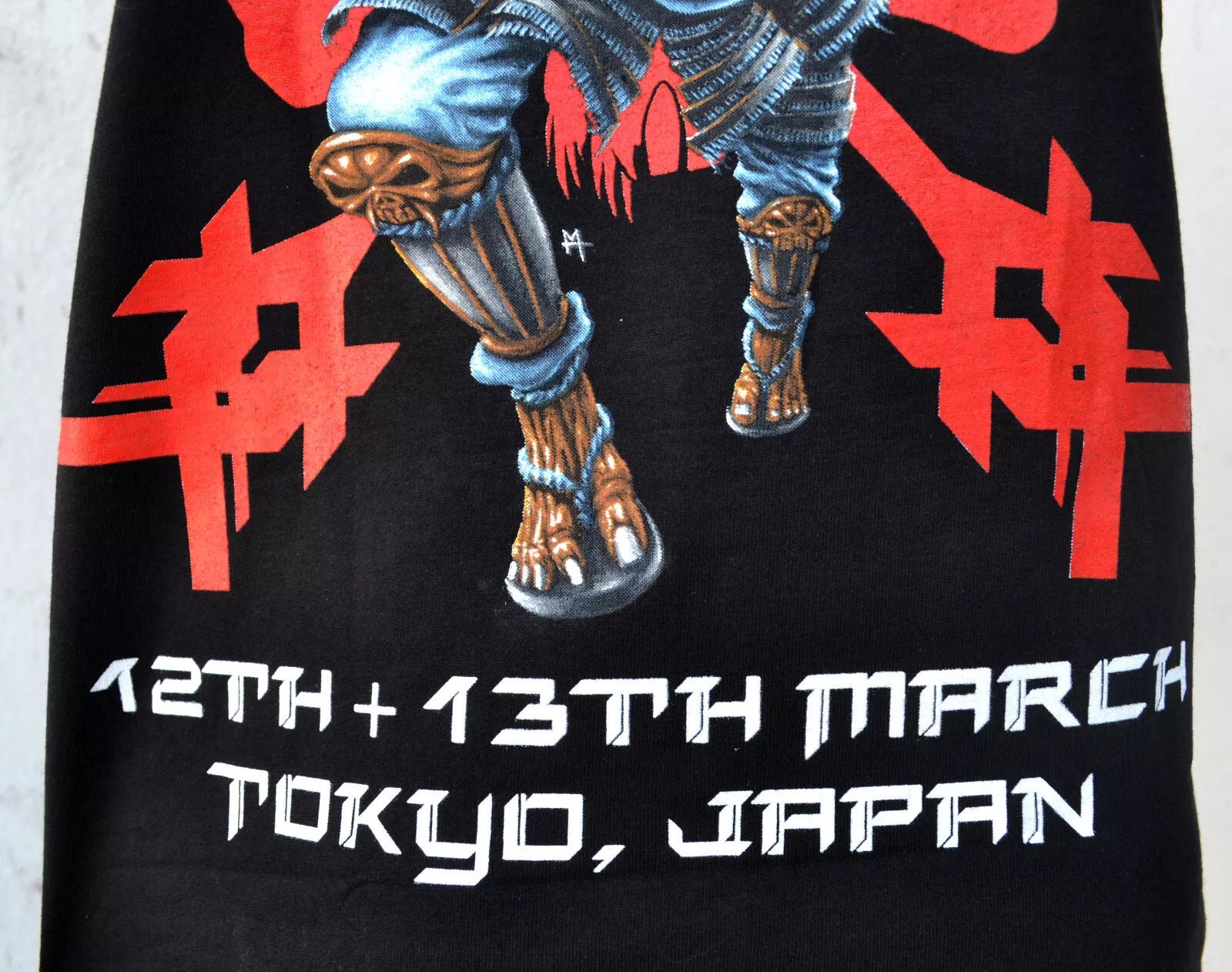 アイアンメイデン　ツアー　tシャツ アイアンメイデン 2004年来日ツアーTシャツ XL 黒 メタル - メルカリ