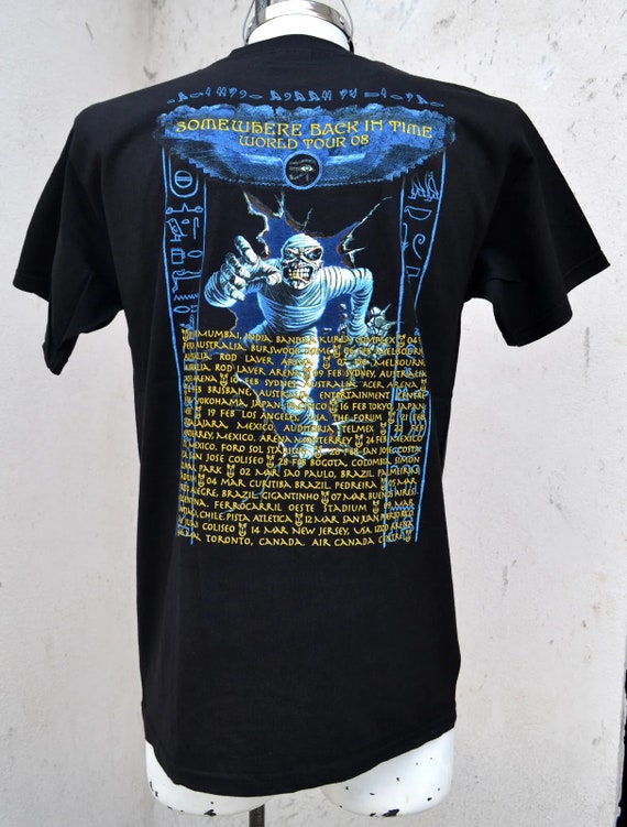Iron Maiden Shirt Live After Death Somewhere Back in Time Tour