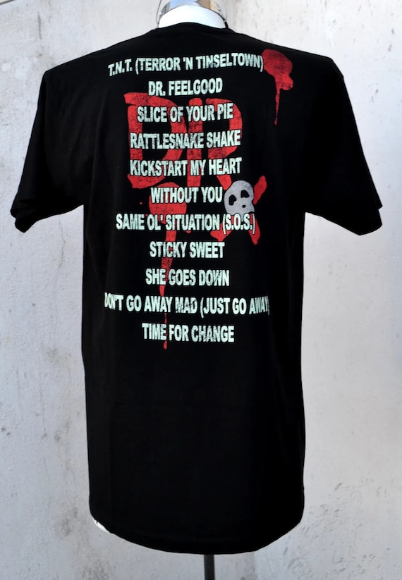 Motley Crue Shirt Dr. Feelgood Tracklist SRSX Licensed New - Etsy