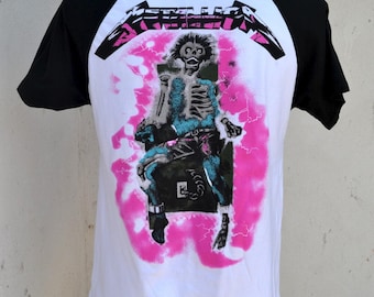 Metallica Womens Shirt Ride the Lightning Licensed Merch Srsx