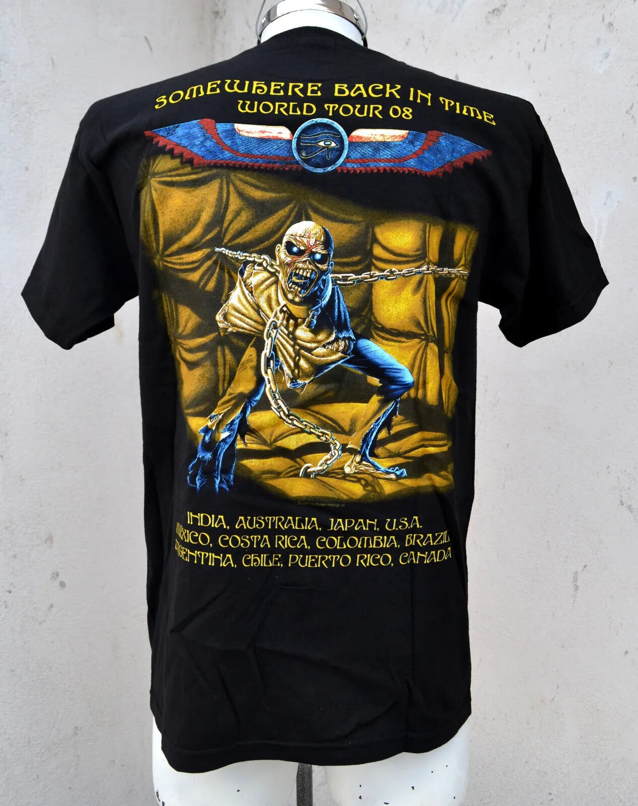 Iron Maiden Shirt the Trooper Somewhere Back in Time Tour 2008 NEW