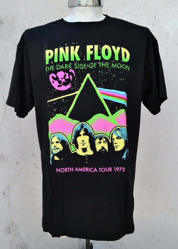 Pink Floyd Shirt the Dark Side of the Moon NA Tour 1973 Dates