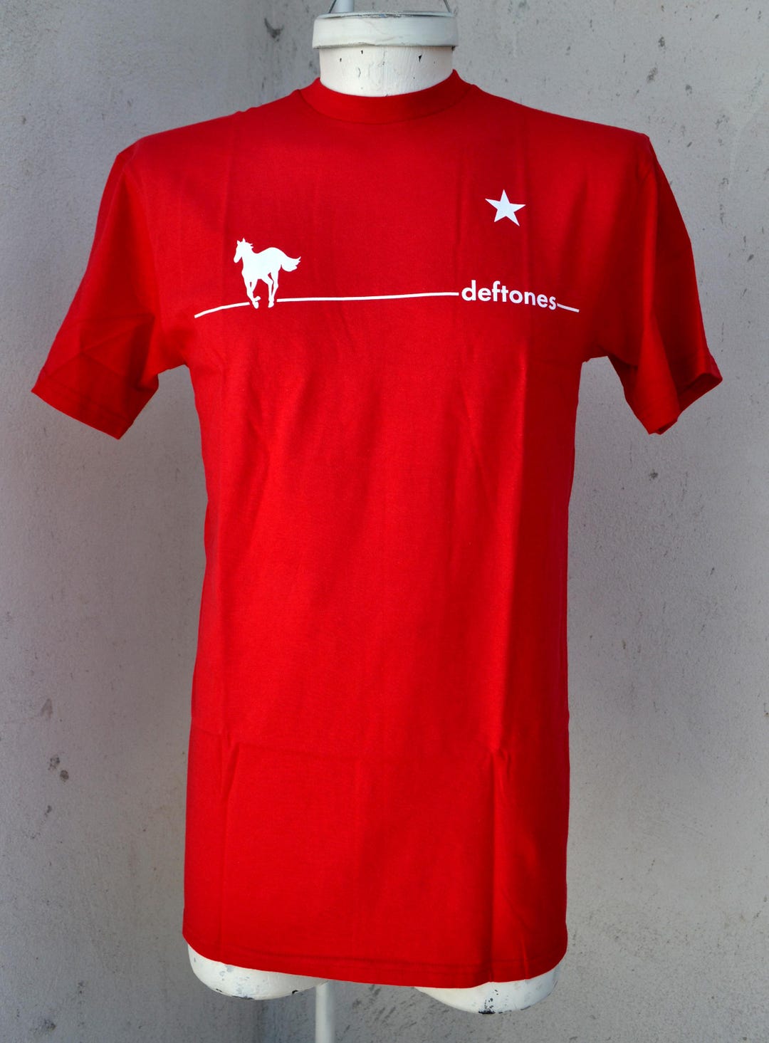Deftones Slim Fit Shirt White Pony Licensed Merchandise - Etsy