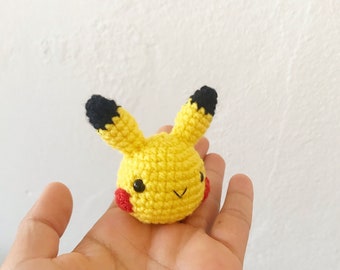 Pokemon Pikachu Crocheted Keychain Accessories Children Adults Advent Calendar Christmas Gift Soft Toy Crochet Toy Amigurumi