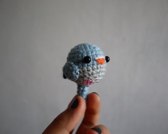 Mini Crochet Dove Bird Keychain Miniature Handmade Accessories Children Adults Birthday Advent Calendar Christmas Gift