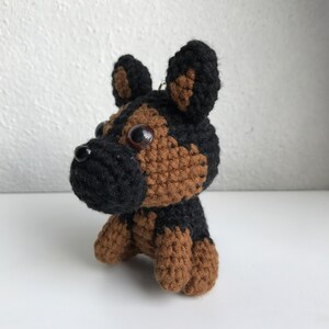 Limited Edition Crocheted German Shepherd Keychain Crochet Amigurumi German Shepherd Advent Calendar Christmas Gift image 6