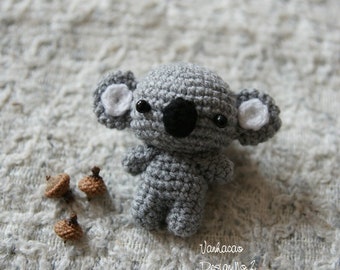 Gehäkelter Koalabär Koala Bär Schlüsselanhänger Stofftier Adventskalender Weihnachtsgeschenk Amigurumi Crochet Koala Handgemacht Geschenk