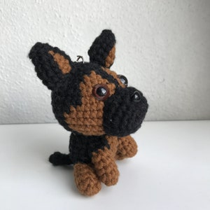 Limited Edition Crocheted German Shepherd Keychain Crochet Amigurumi German Shepherd Advent Calendar Christmas Gift image 7