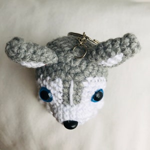 Limited Edition Gehäkelter Husky Hund Stofftier Miniatur Amigurumi Puppy Dog Crochet Kinder Erwachsene Adventskalender Weihnachten Geschenk Bild 7