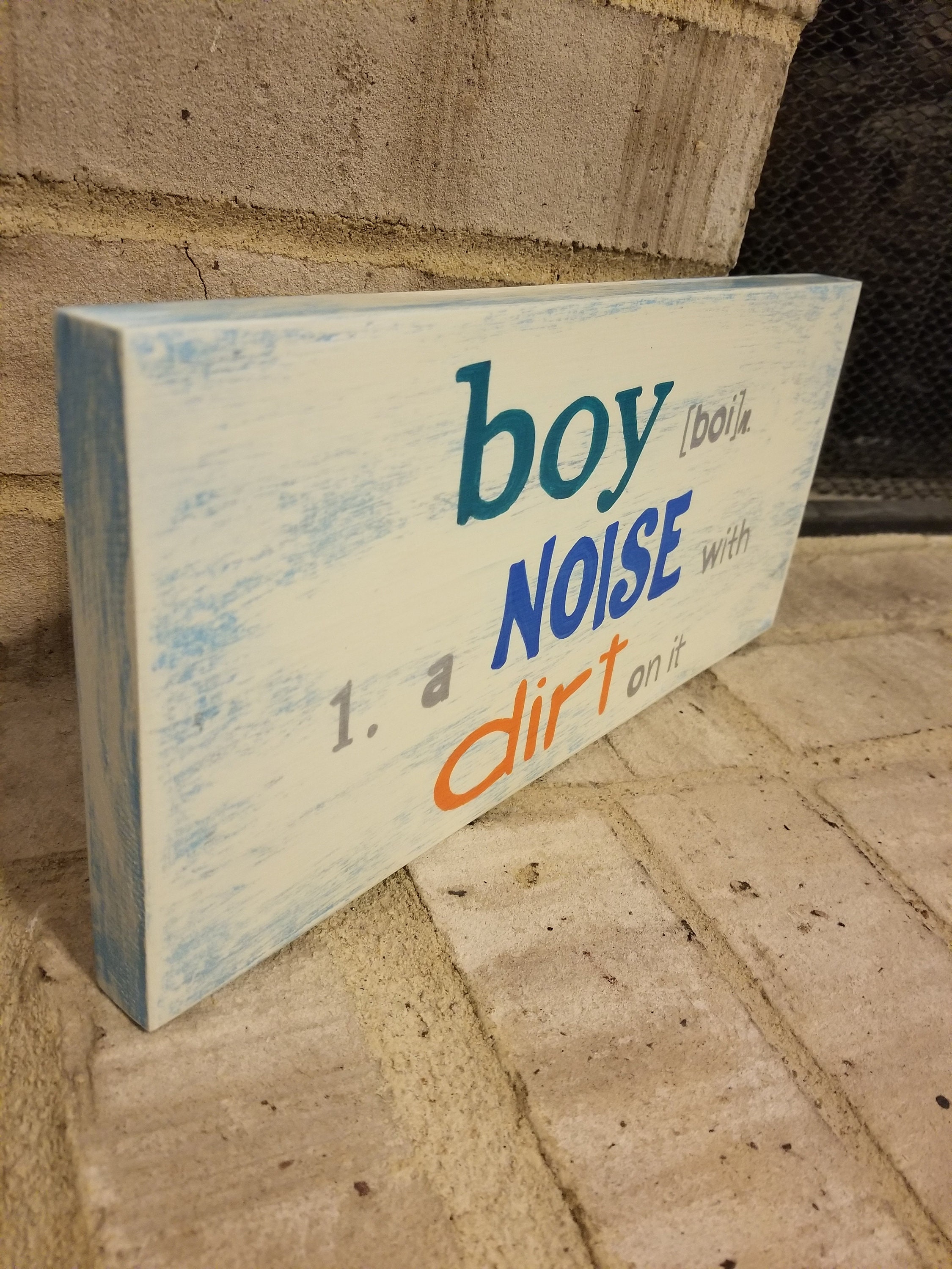 Wooden Boy Definition Sign Boy Sign Baby Nursery Boys Etsy
