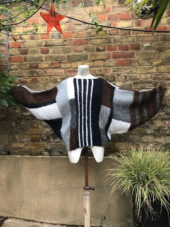 Vintage 80s sue bradley batwing handmade jumper mo