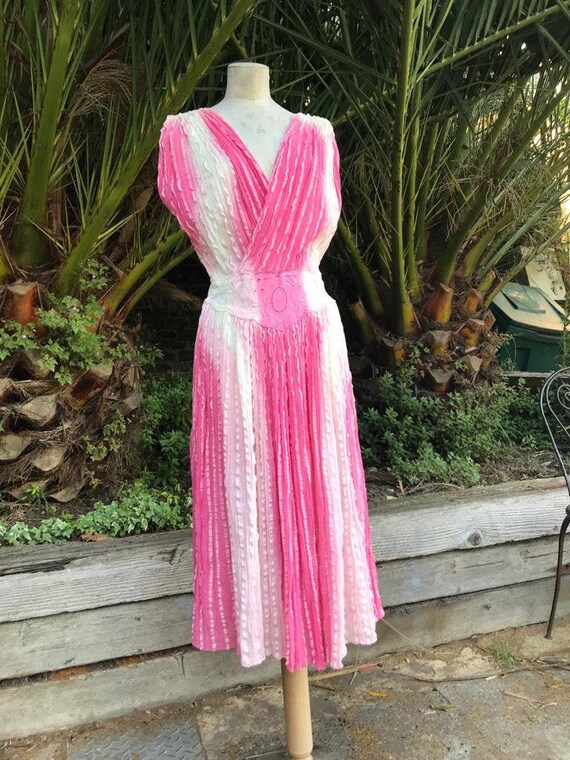 70s cheesecloth dress