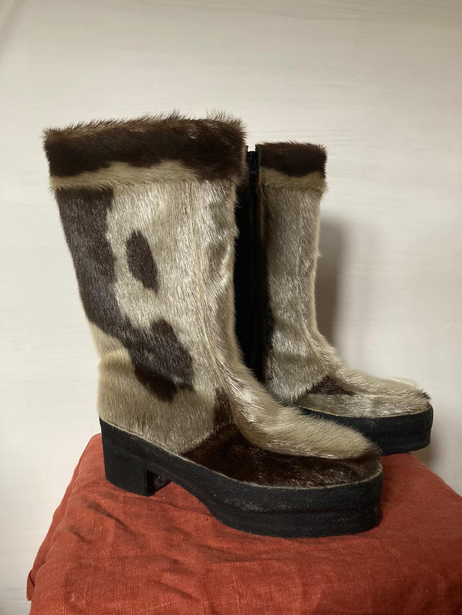 Incredible rare 1970s French seal skin boots apres ski. size Etsy
