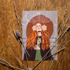 Carte postale Florence Welch Illustration Dance Fever