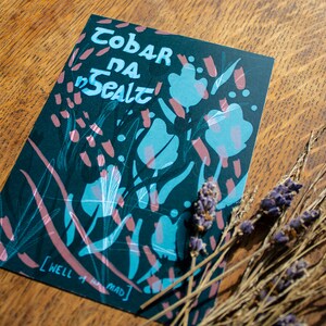 Tobar na nGealt // Well Of the Mad Irish Holy Healing Well Cartão Postal Folclore História Co Kerry