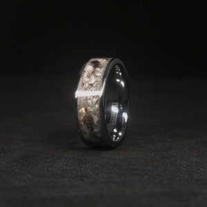 Kolob, Salt Lake Temple Granite & Opal, Glow Ring, Wedding Band, Mission Ring, Anniversary Gift image 5