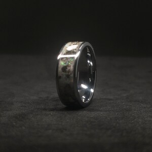 Kolob, Salt Lake Temple Granite & Opal, Glow Ring, Wedding Band, Mission Ring, Anniversary Gift image 8