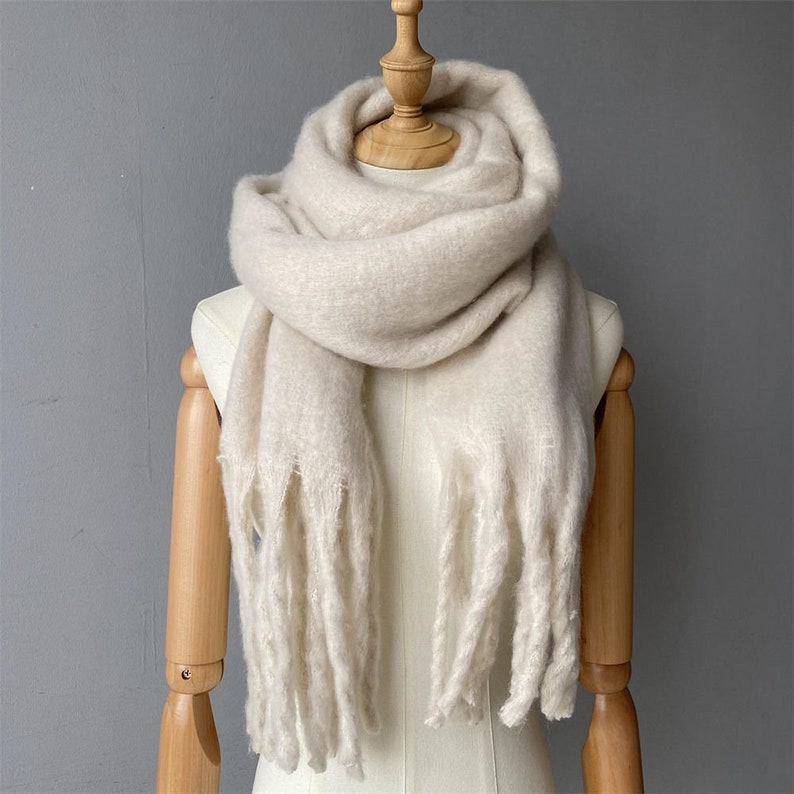 Boho Winter Scarf for Women Cozy Blanket Scarves for Fall Winter Shawl Wrap image 1