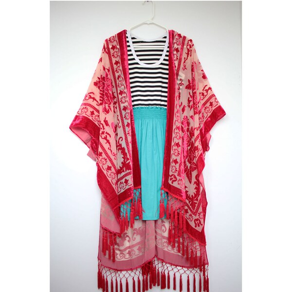 Kimono Red Etsy